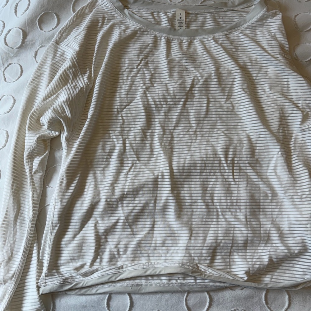 Lululemon Striped Long Sleeve Top